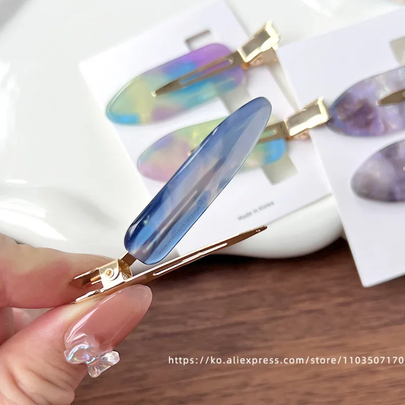 South Korea France traceless makeup clip, small size, simple bangs clip, French versatile side clip, skateboard clip