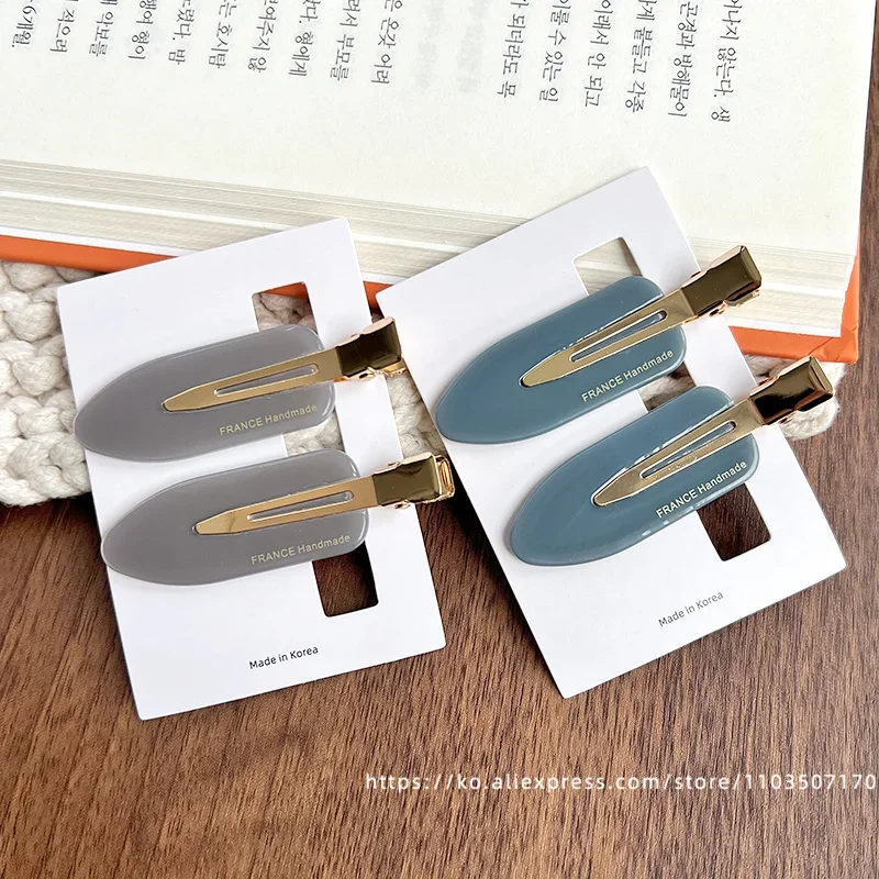 South Korea France traceless makeup clip, small size, simple bangs clip, French versatile side clip, skateboard clip