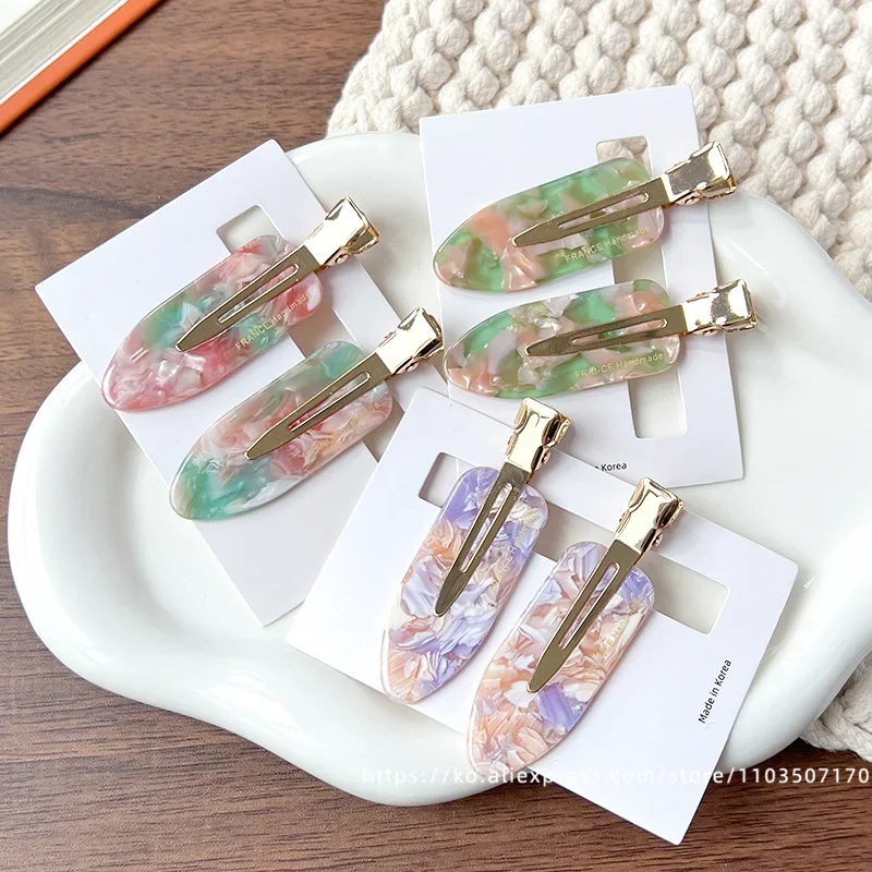 South Korea France traceless makeup clip, small size, simple bangs clip, French versatile side clip, skateboard clip