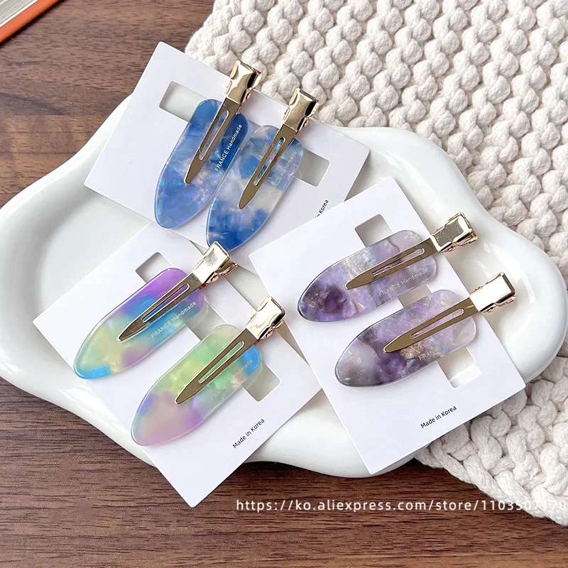 South Korea France traceless makeup clip, small size, simple bangs clip, French versatile side clip, skateboard clip