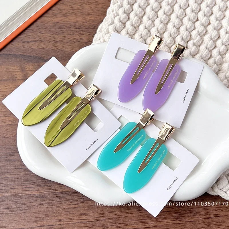 South Korea France traceless makeup clip, small size, simple bangs clip, French versatile side clip, skateboard clip