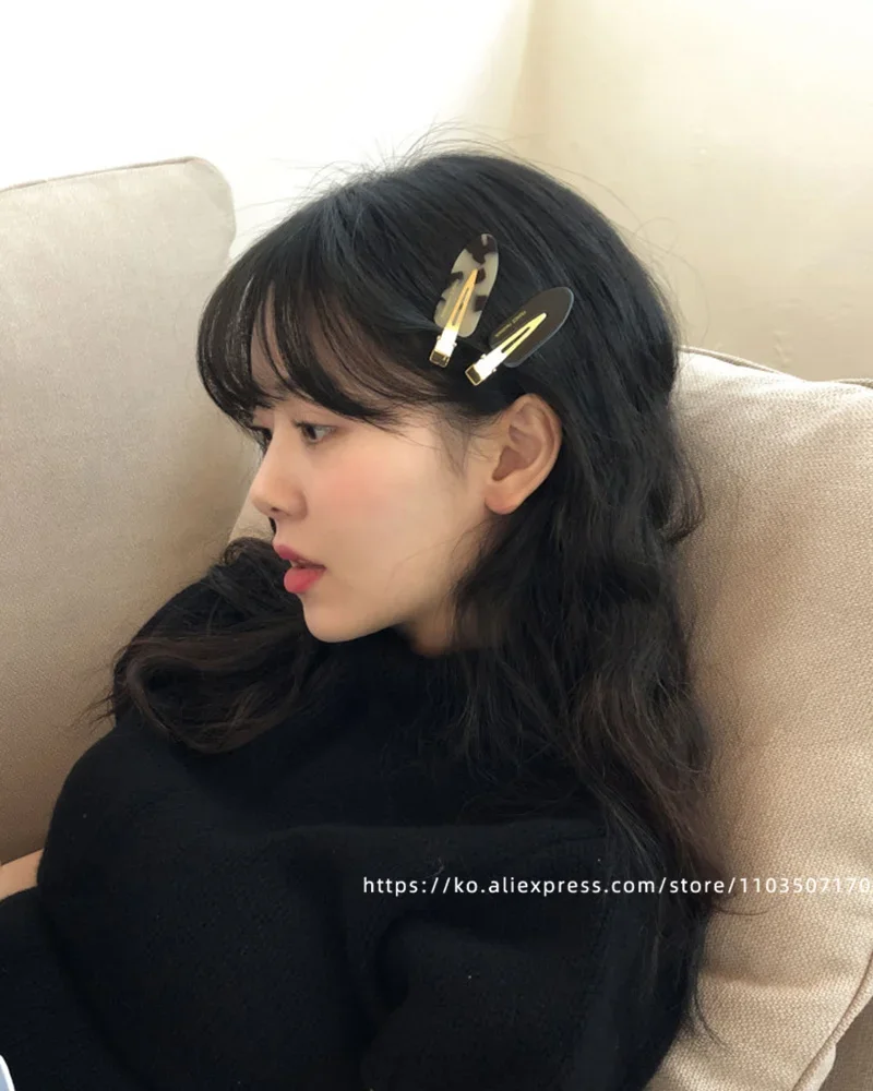 South Korea France traceless makeup clip, small size, simple bangs clip, French versatile side clip, skateboard clip