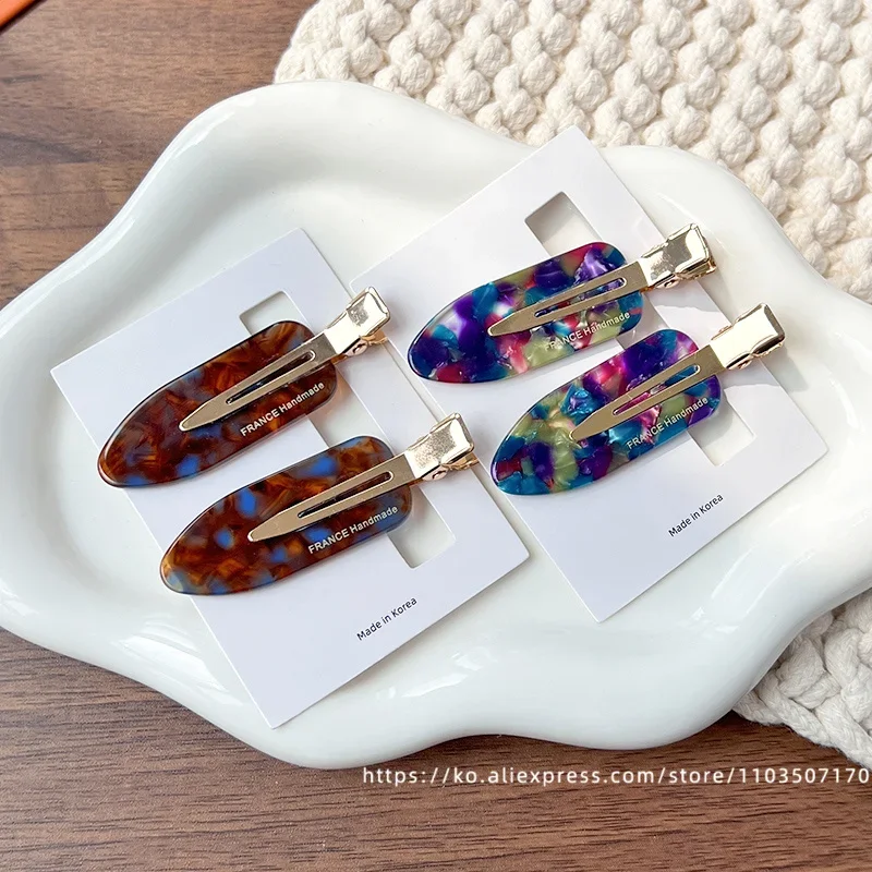 South Korea France traceless makeup clip, small size, simple bangs clip, French versatile side clip, skateboard clip