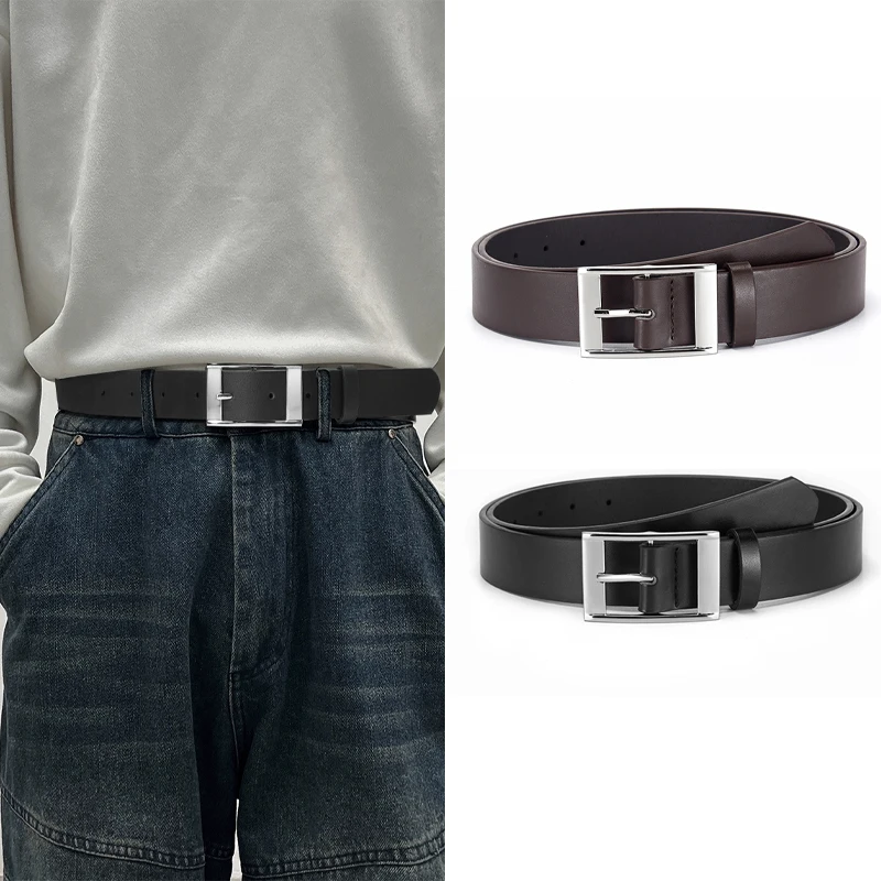 New Fashion Men's Metal Pin Buckle Belt Leisure Business Accessory Designer Belt,For Jeans Waist Strap Plus Size,For Ideal Gifts