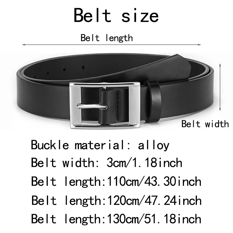 New Fashion Men's Metal Pin Buckle Belt Leisure Business Accessory Designer Belt,For Jeans Waist Strap Plus Size,For Ideal Gifts