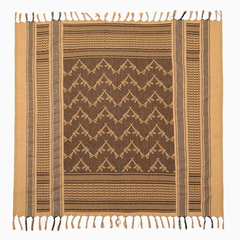 Cotton Wild Desert Scarf Neck Neck Men's and Women's Arabic Fringed Scarf Desert Wrap