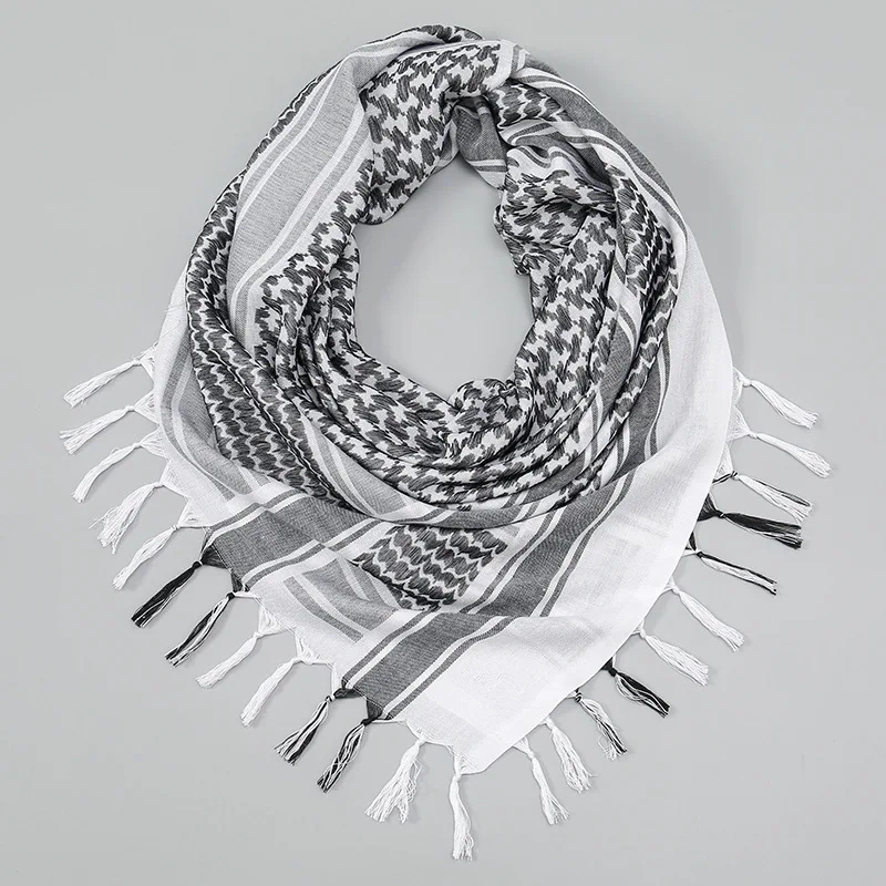 Cotton Wild Desert Scarf Neck Neck Men's and Women's Arabic Fringed Scarf Desert Wrap
