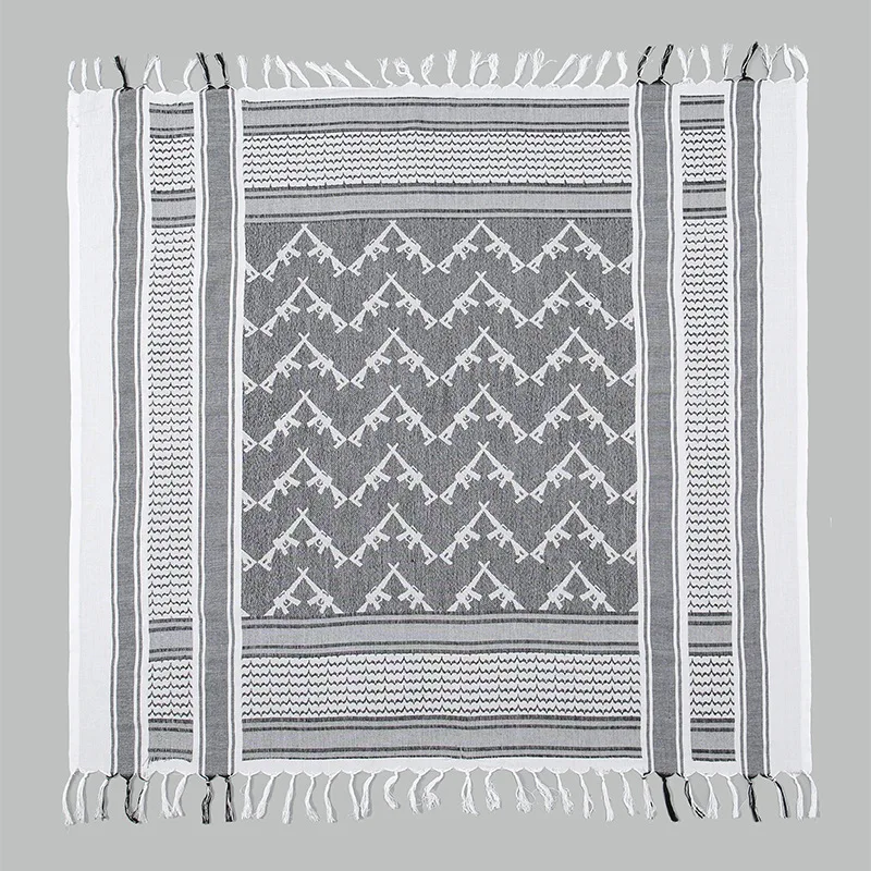 Cotton Wild Desert Scarf Neck Neck Men's and Women's Arabic Fringed Scarf Desert Wrap