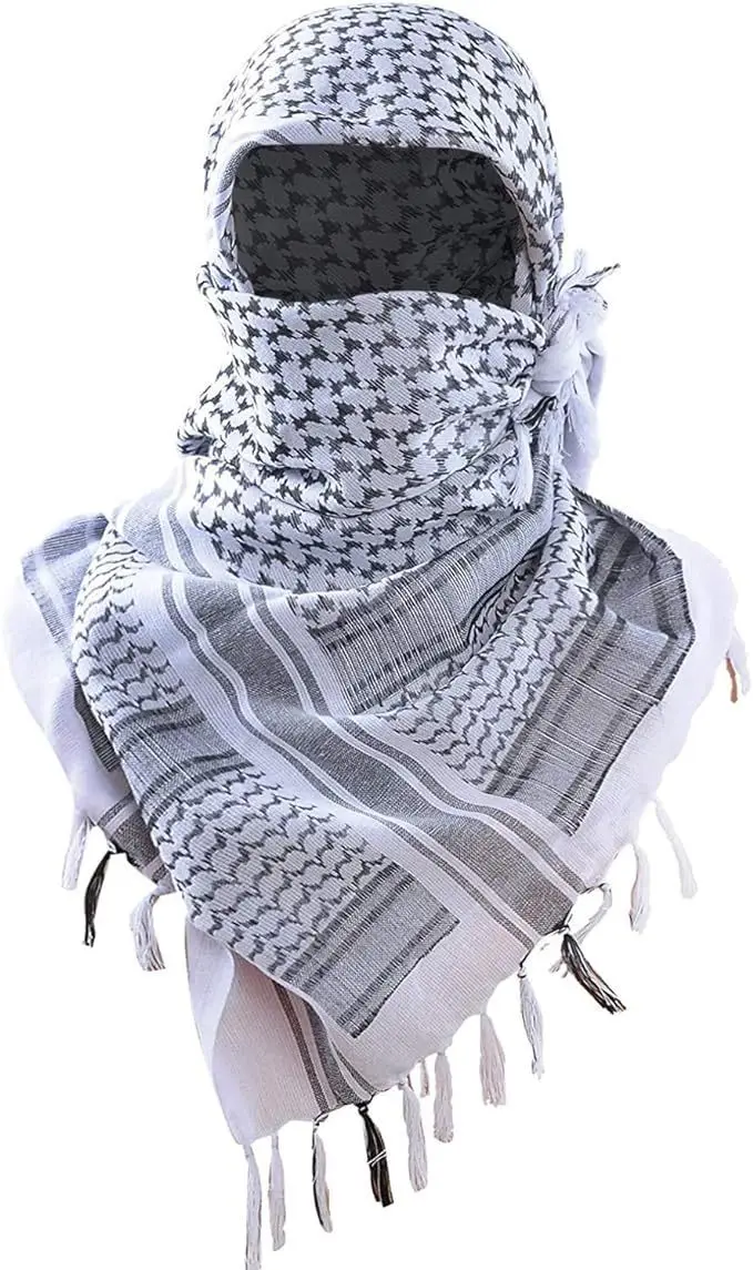 Cotton Wild Desert Scarf Neck Neck Men's and Women's Arabic Fringed Scarf Desert Wrap