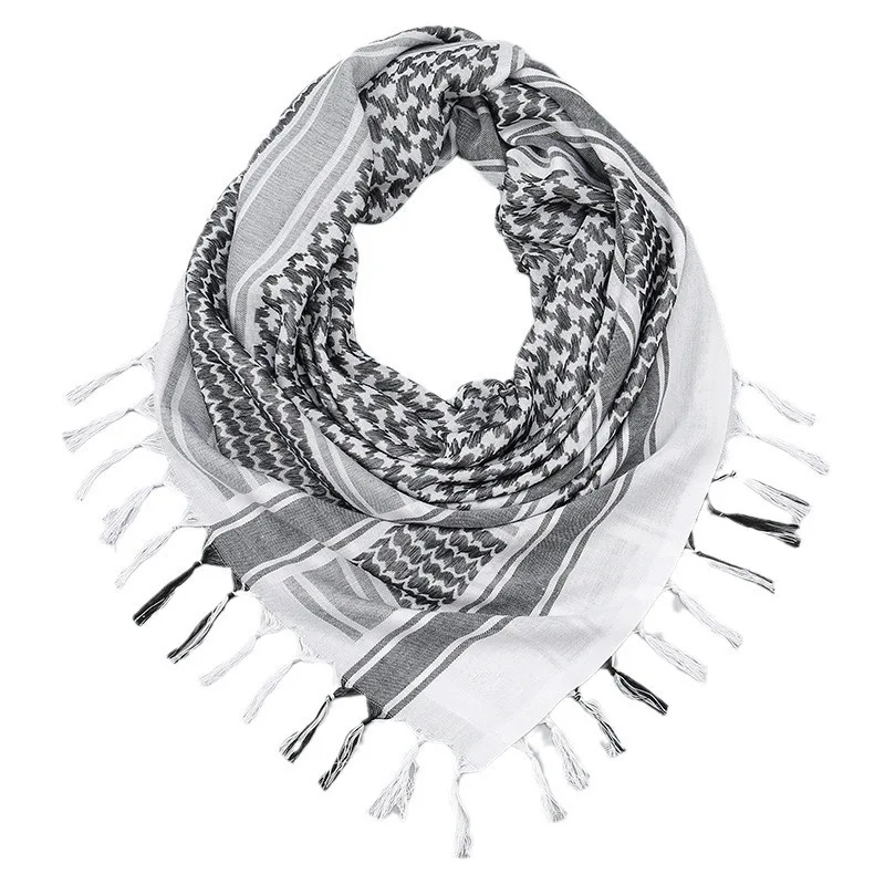 Cotton Wild Desert Scarf Neck Neck Men's and Women's Arabic Fringed Scarf Desert Wrap