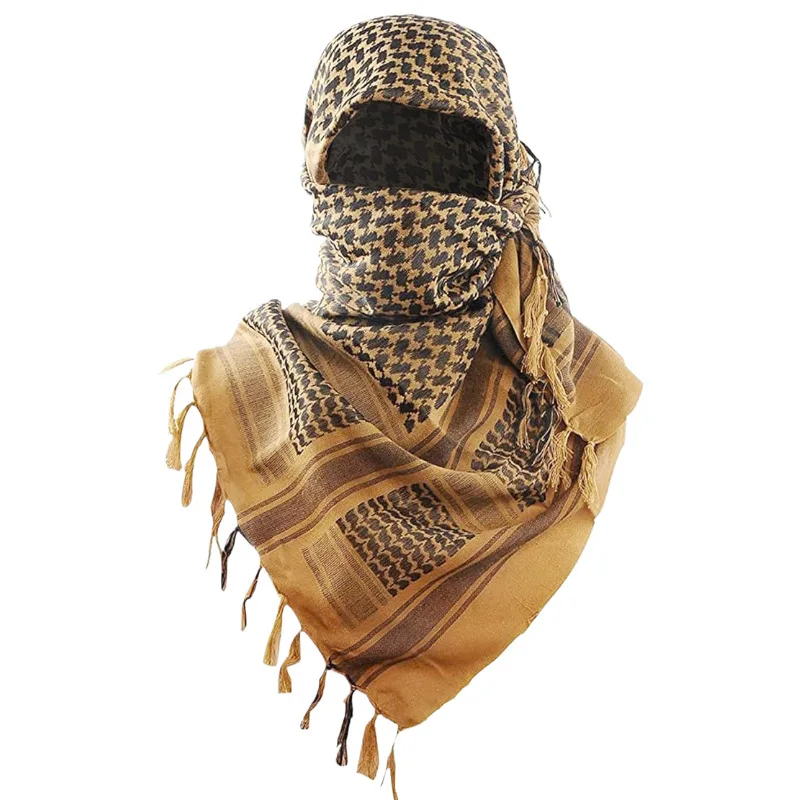 Cotton Wild Desert Scarf Neck Neck Men's and Women's Arabic Fringed Scarf Desert Wrap