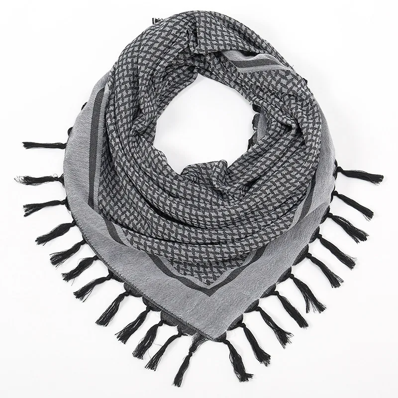 Cotton Wild Desert Scarf Neck Neck Men's and Women's Arabic Fringed Scarf Desert Wrap