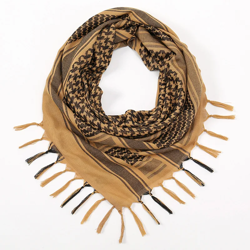 Cotton Wild Desert Scarf Neck Neck Men's and Women's Arabic Fringed Scarf Desert Wrap