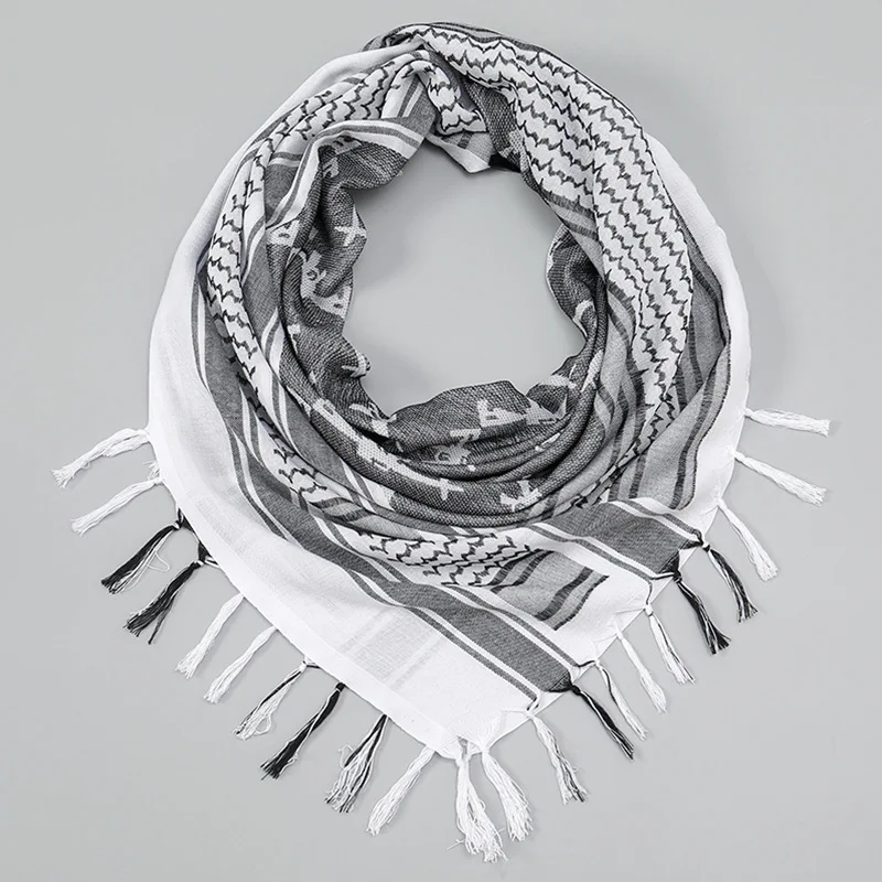 Cotton Wild Desert Scarf Neck Neck Men's and Women's Arabic Fringed Scarf Desert Wrap