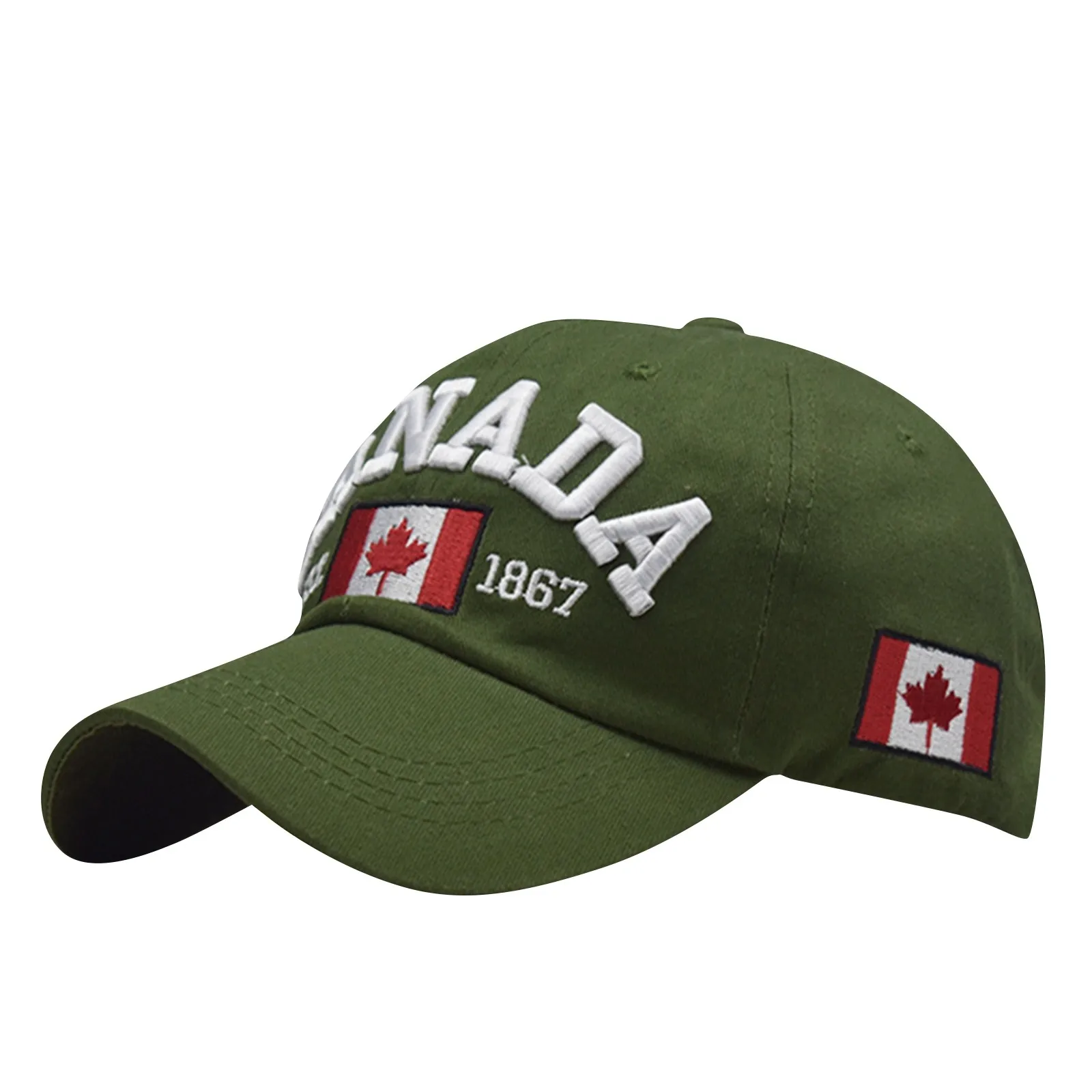 Fashion Canada Baseball Cap,Embroidered Maple Leaf Golf Hat Adjustable Canada Hat For Men Women Kids Canada Souvenirs