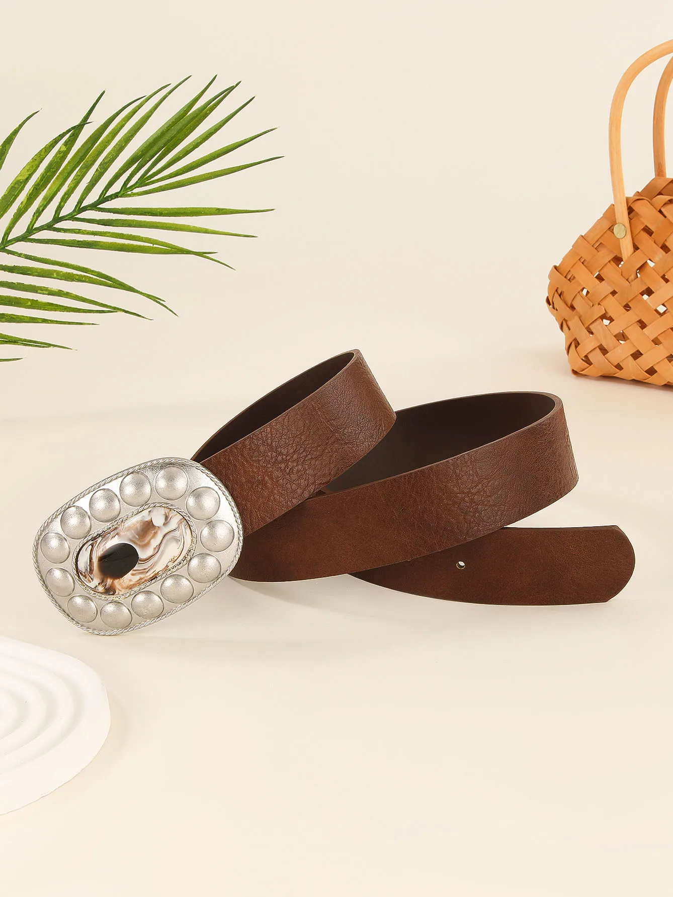 New Exaggerated Fashion Sweet Girl Belt Women's Light Luxury High End Versatile Women's Belt Needle Buckle Decorative Jeans Belt