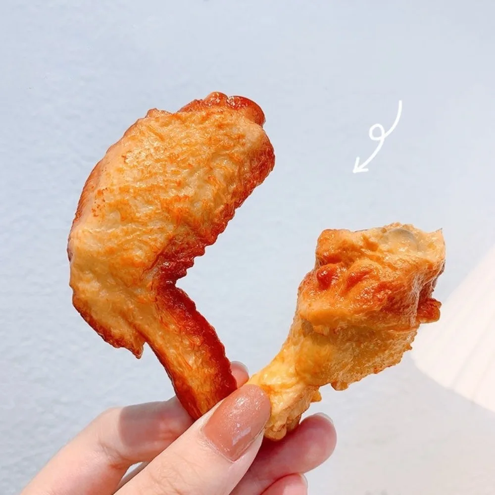 Unique French Fries Chicken Wings Hairpins Simulation Fast Food Chicken Legs Side Clips Hair Jewelry Hair Clips