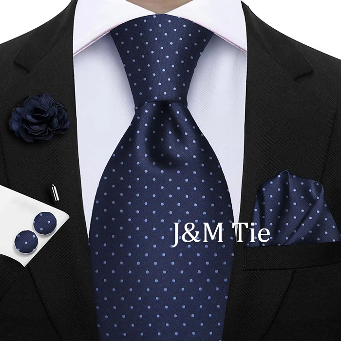 Luxury Mens Purple Yellow Grey Ties Floral Ties Plaid Striped NeckTie Pocket Square Cufflinks Brooch Set Men's Wedding Party Tie