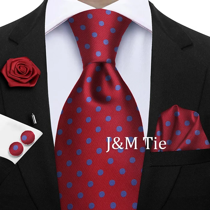Luxury Mens Purple Yellow Grey Ties Floral Ties Plaid Striped NeckTie Pocket Square Cufflinks Brooch Set Men's Wedding Party Tie