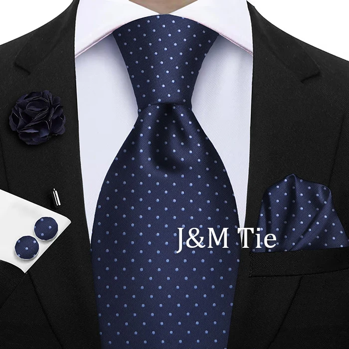 Luxury Mens Purple Yellow Grey Ties Floral Ties Plaid Striped NeckTie Pocket Square Cufflinks Brooch Set Men's Wedding Party Tie