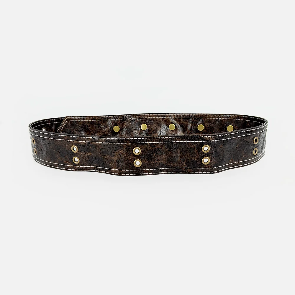 Designer Belts for Women High Quality Luxury Female Dress Flower Waistband Solf Leather Adjustable Girls Dresses Belt Rivet
