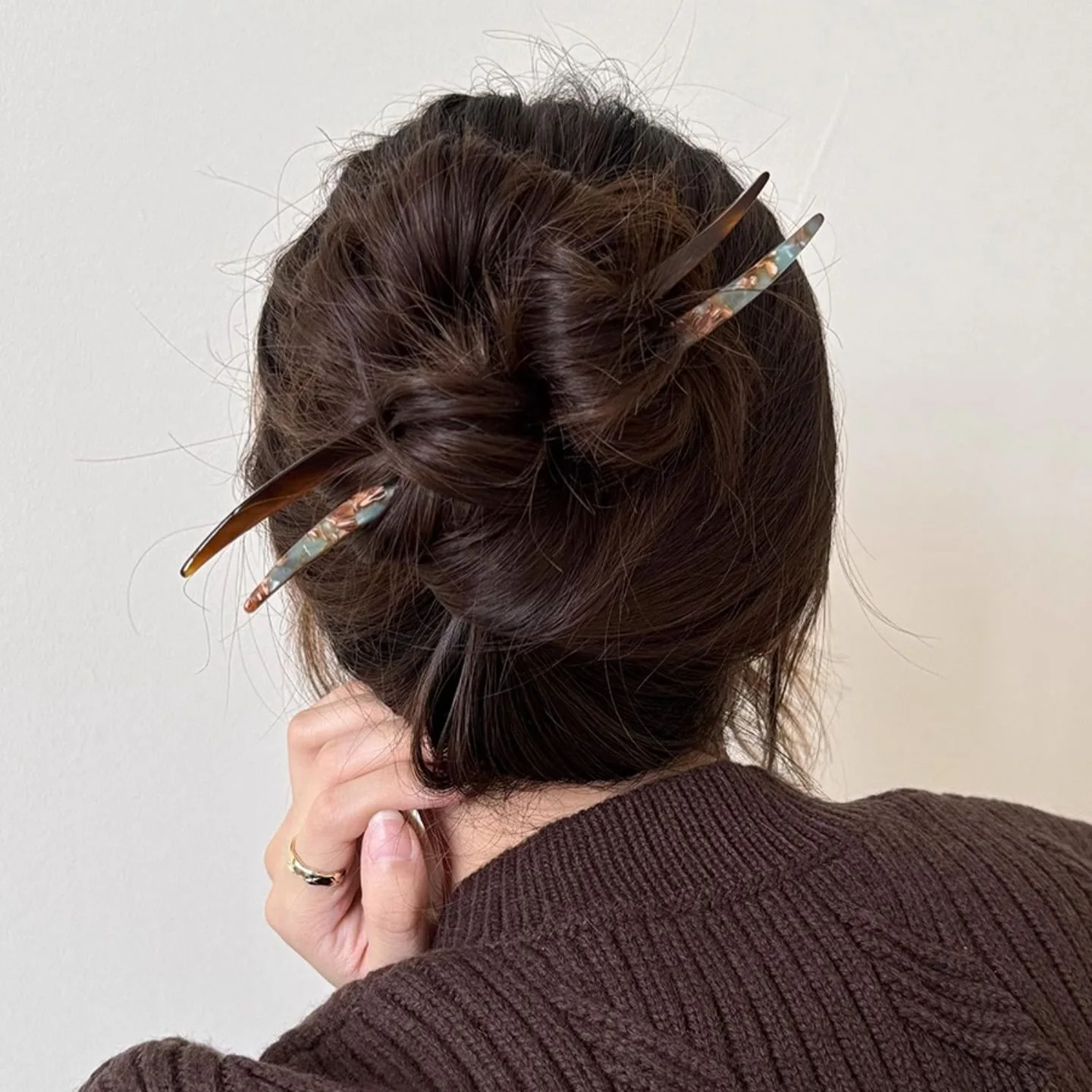 Elegant Acetate Hair Clips Sticks Hairpins Women Girls Hair Barrettes Pins Hair Fork Hair Accessories DIY Vintage Chinese Style