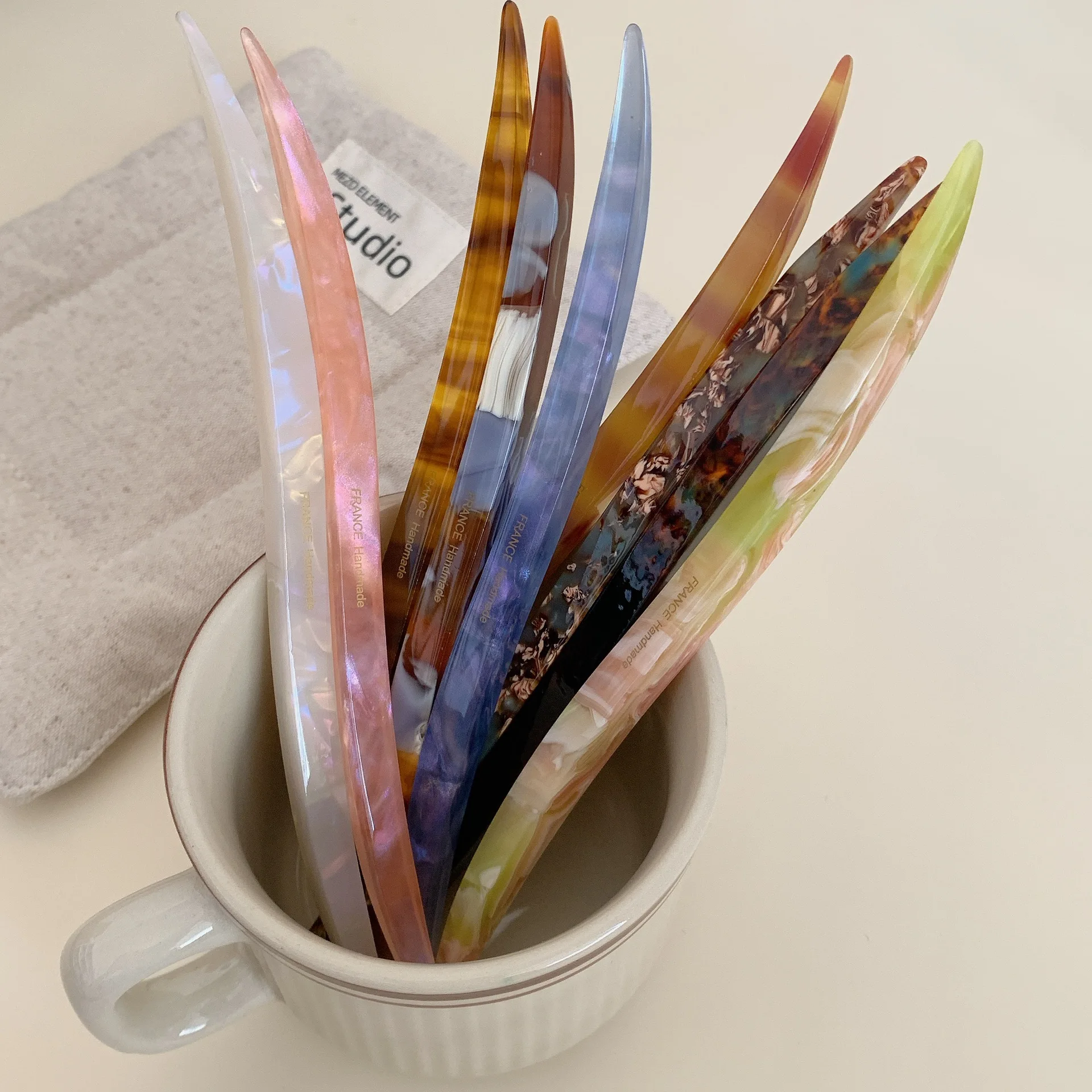 Elegant Acetate Hair Clips Sticks Hairpins Women Girls Hair Barrettes Pins Hair Fork Hair Accessories DIY Vintage Chinese Style