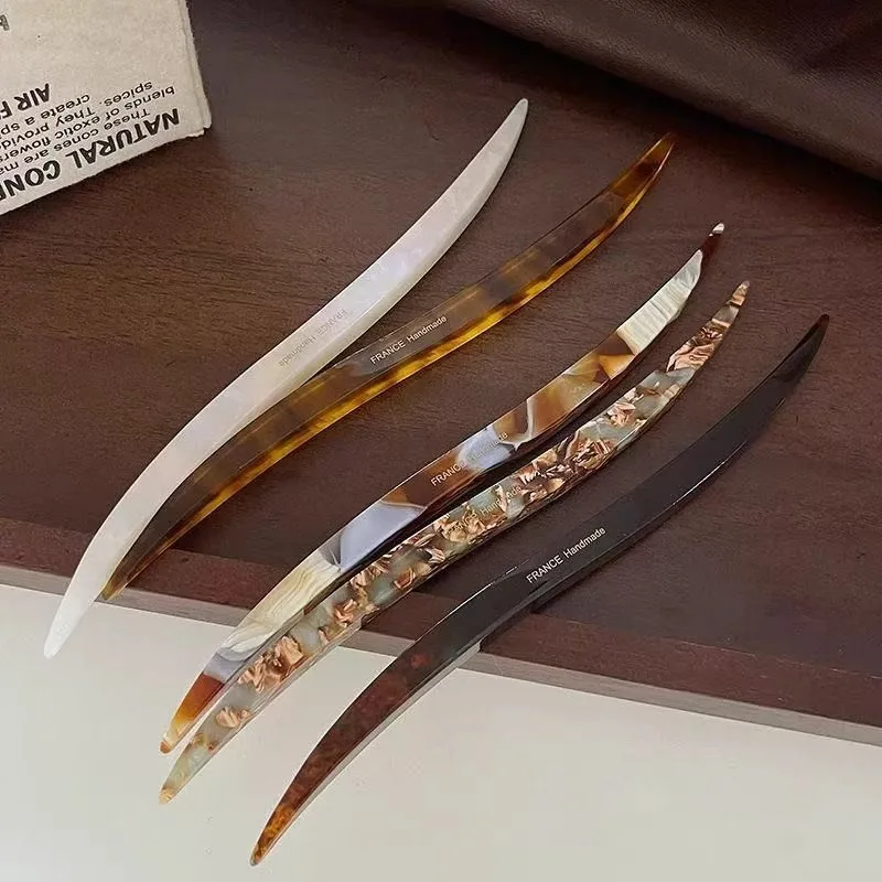 Elegant Acetate Hair Clips Sticks Hairpins Women Girls Hair Barrettes Pins Hair Fork Hair Accessories DIY Vintage Chinese Style