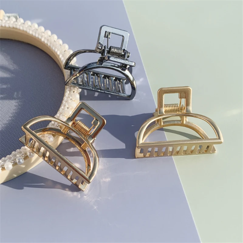 2pcs/set Mini Imitation Pearl Hair Claws For Women Girls Hair Clip Pins Fashionable Metal Grab Clips Gifts Hair Accessories