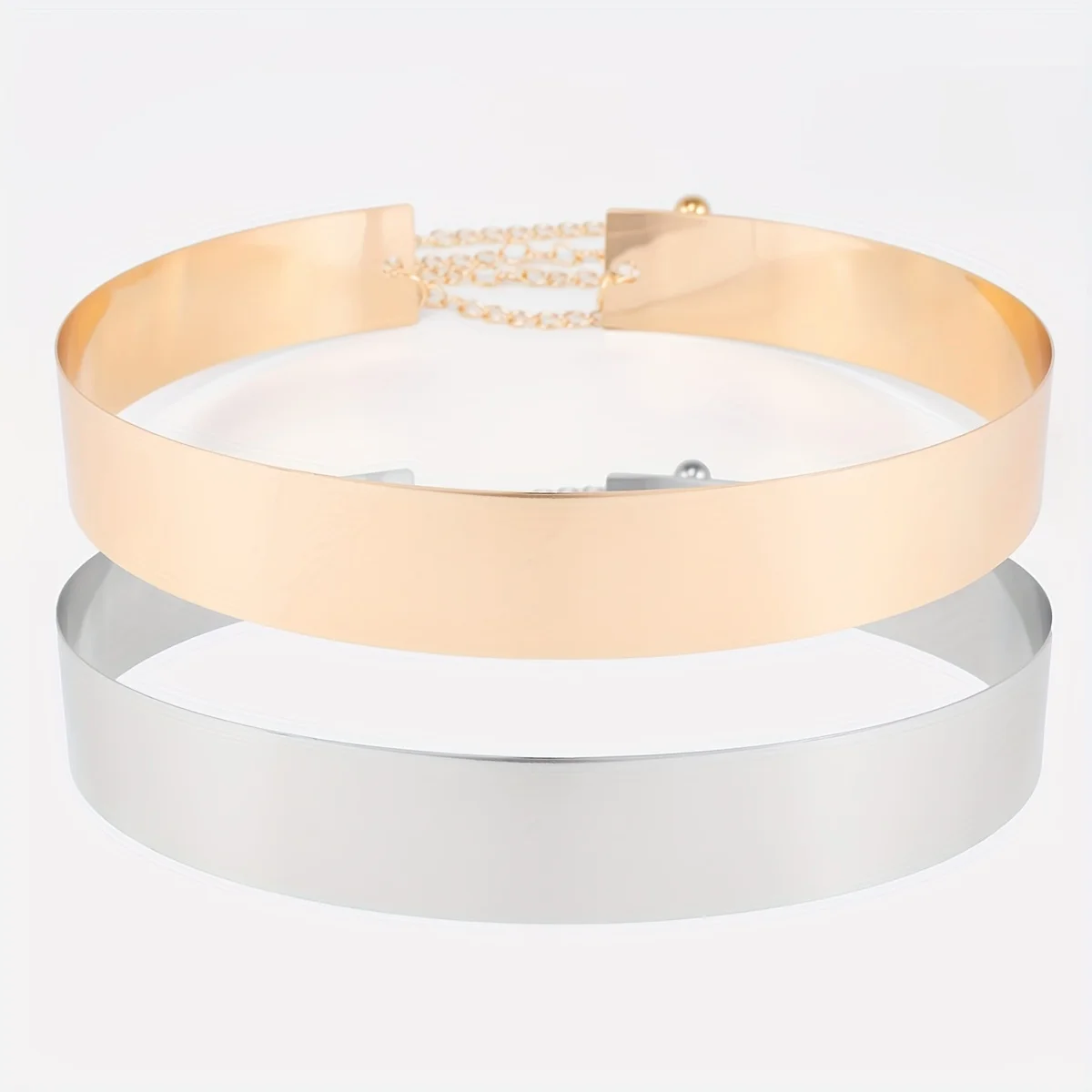 Classic Golden Metal Belt Trendy Adjustable Waist Chain Elegant Dress Girdle Body Jewelry For Women Daily Use
