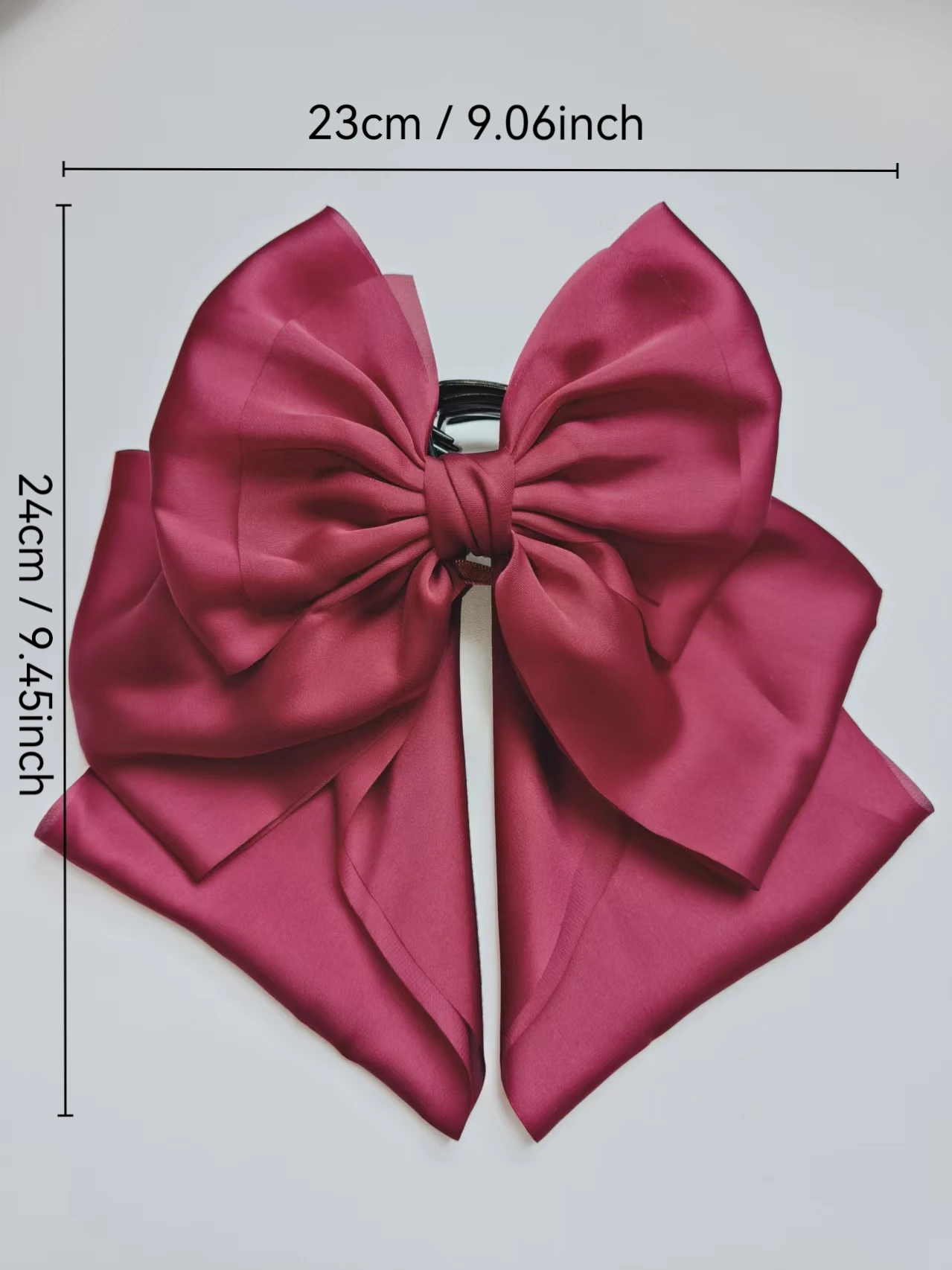 1pcs Fashion Large solid color bow Hair Claws For Women Girls Party Hair Accessories