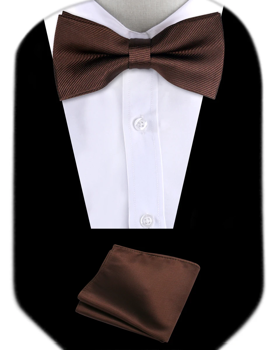 Bow Tie Man Wedding Luxury Bowtie Hanky Neckwear Fashion Elegant Set Neck Tie With Pocket Square Handkerchief Accessories Cravat