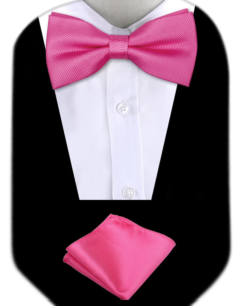 Bow Tie Man Wedding Luxury Bowtie Hanky Neckwear Fashion Elegant Set Neck Tie With Pocket Square Handkerchief Accessories Cravat