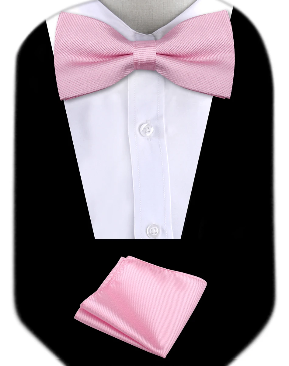 Bow Tie Man Wedding Luxury Bowtie Hanky Neckwear Fashion Elegant Set Neck Tie With Pocket Square Handkerchief Accessories Cravat