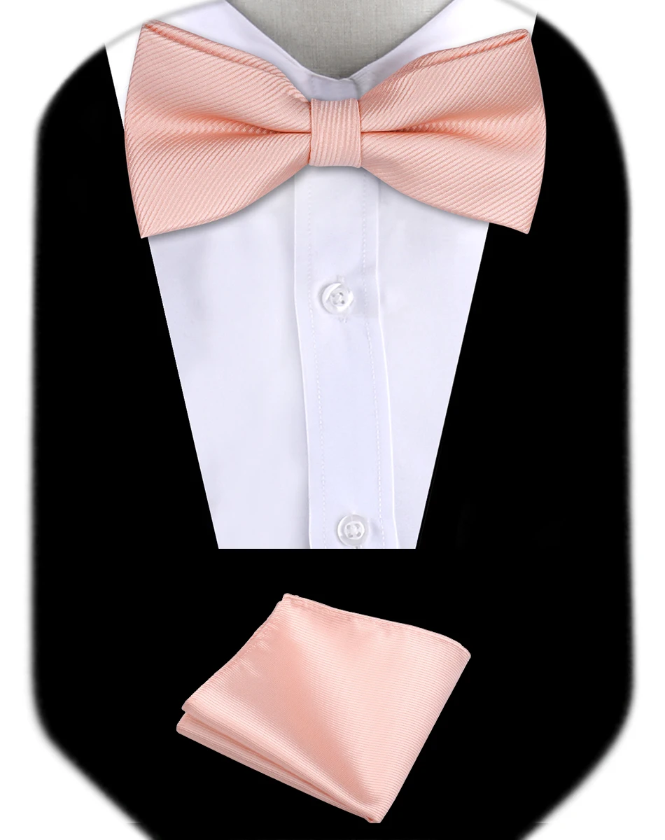 Bow Tie Man Wedding Luxury Bowtie Hanky Neckwear Fashion Elegant Set Neck Tie With Pocket Square Handkerchief Accessories Cravat