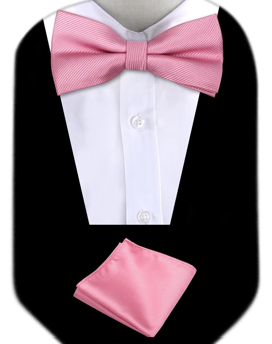 Bow Tie Man Wedding Luxury Bowtie Hanky Neckwear Fashion Elegant Set Neck Tie With Pocket Square Handkerchief Accessories Cravat