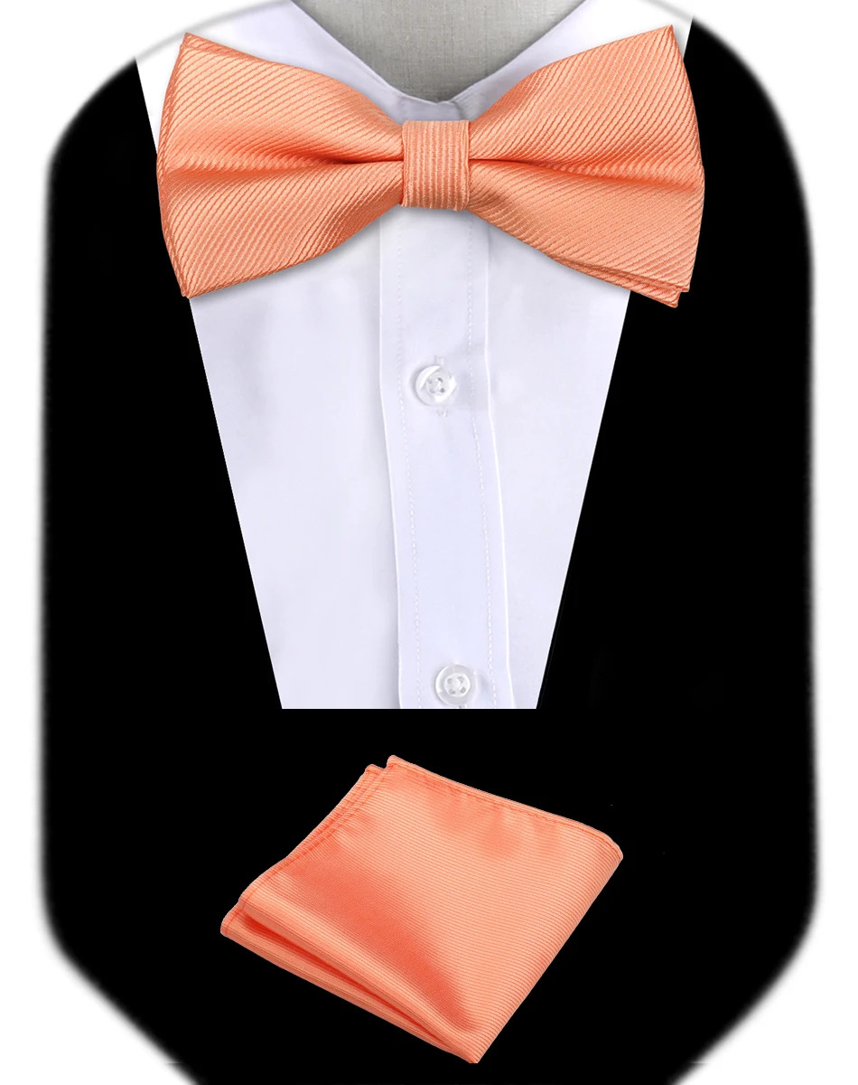 Bow Tie Man Wedding Luxury Bowtie Hanky Neckwear Fashion Elegant Set Neck Tie With Pocket Square Handkerchief Accessories Cravat