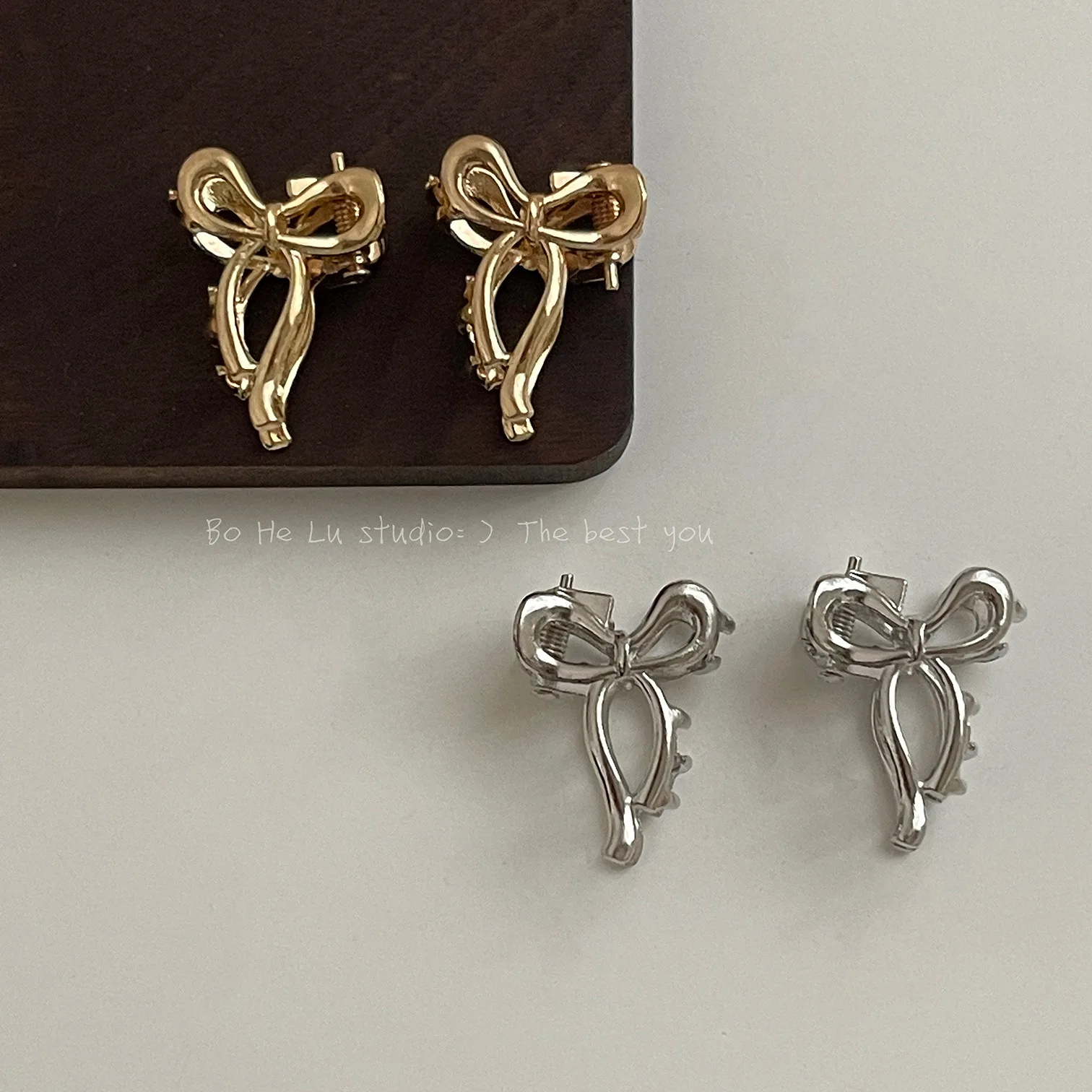 1/2pcs Princess Head Mini Small Bow Clip Metal Hair Accessories Broken Hair Bangs Clip Side Head Clip Summer Headdress