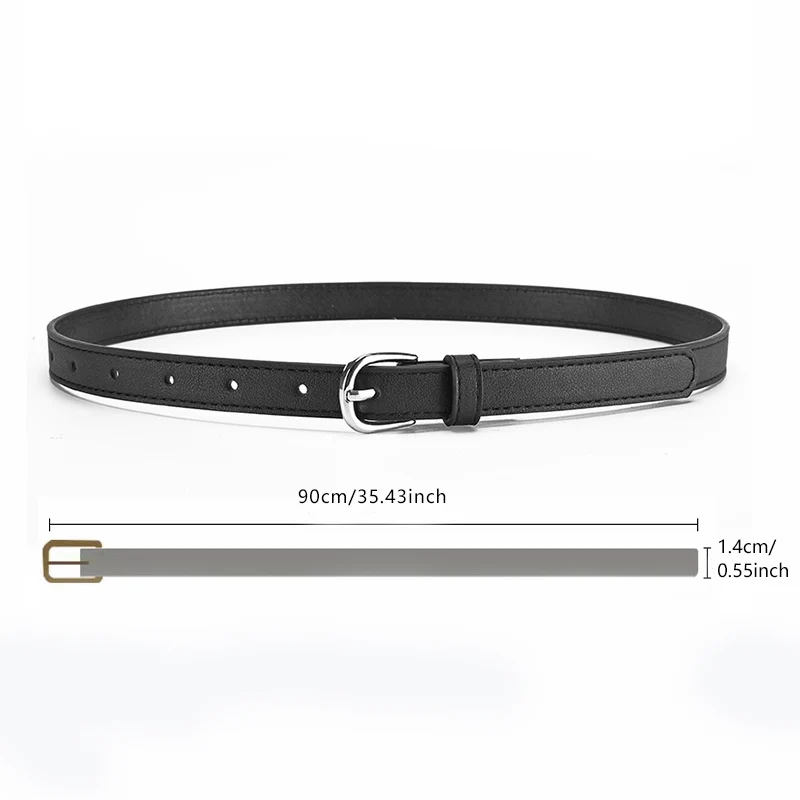 1spc PU Belt, Fashionable and Versatile, with a Commuter Style Pin Buckle, Pairs Well with Jeans and a Belt