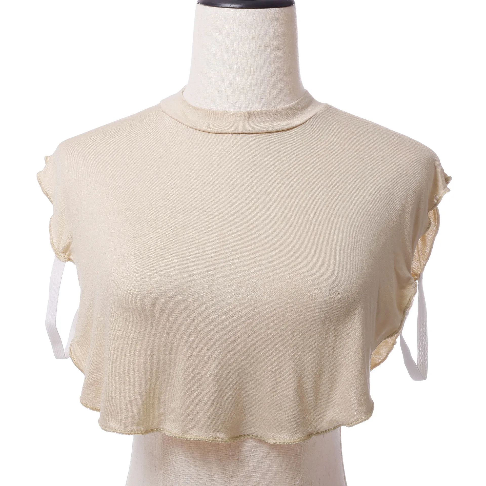Simple Dickey Fake False Collars Womens Modal Half Collar Fashion Solid Color Turtleneck High Neck Cover Detachable Neck Collar