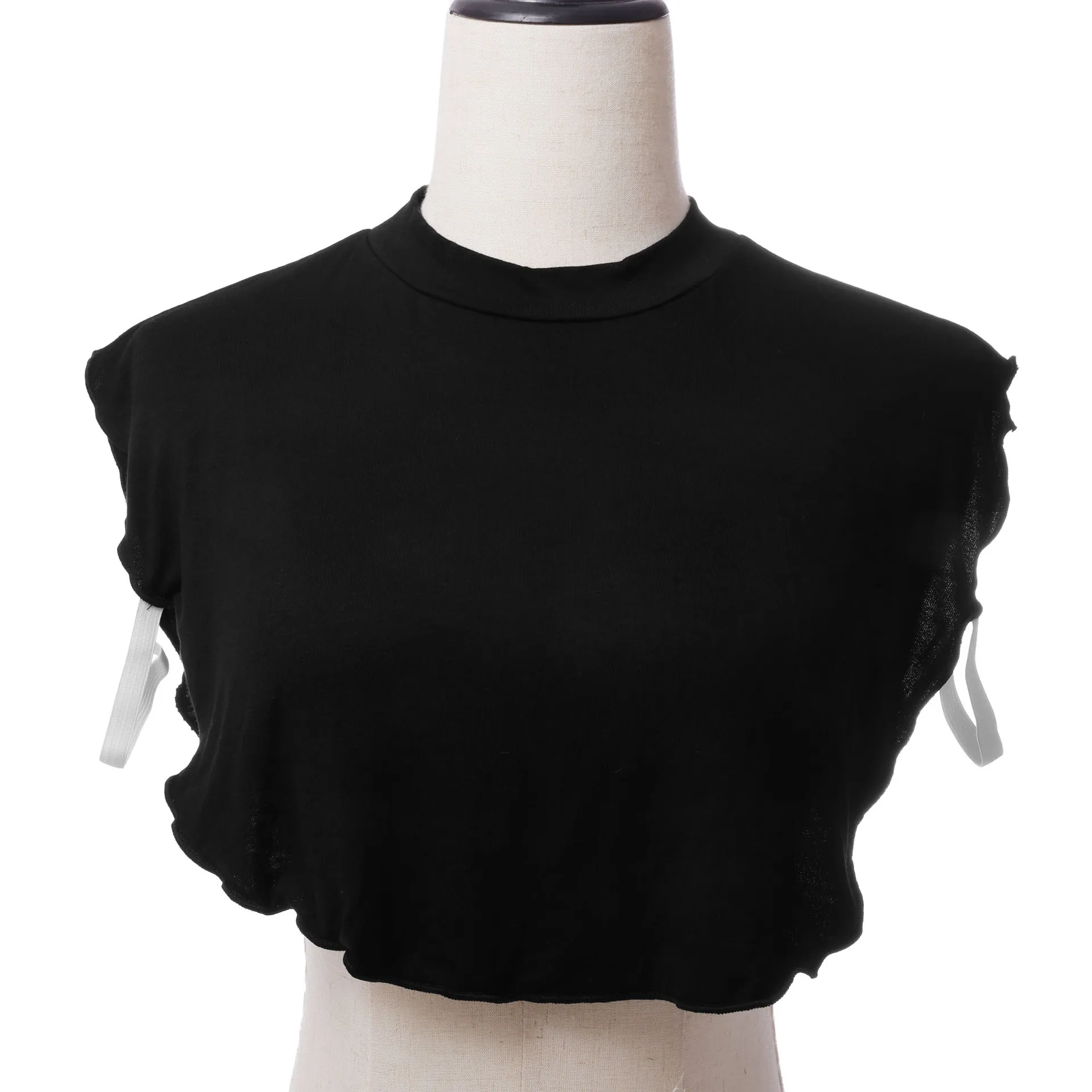 Simple Dickey Fake False Collars Womens Modal Half Collar Fashion Solid Color Turtleneck High Neck Cover Detachable Neck Collar