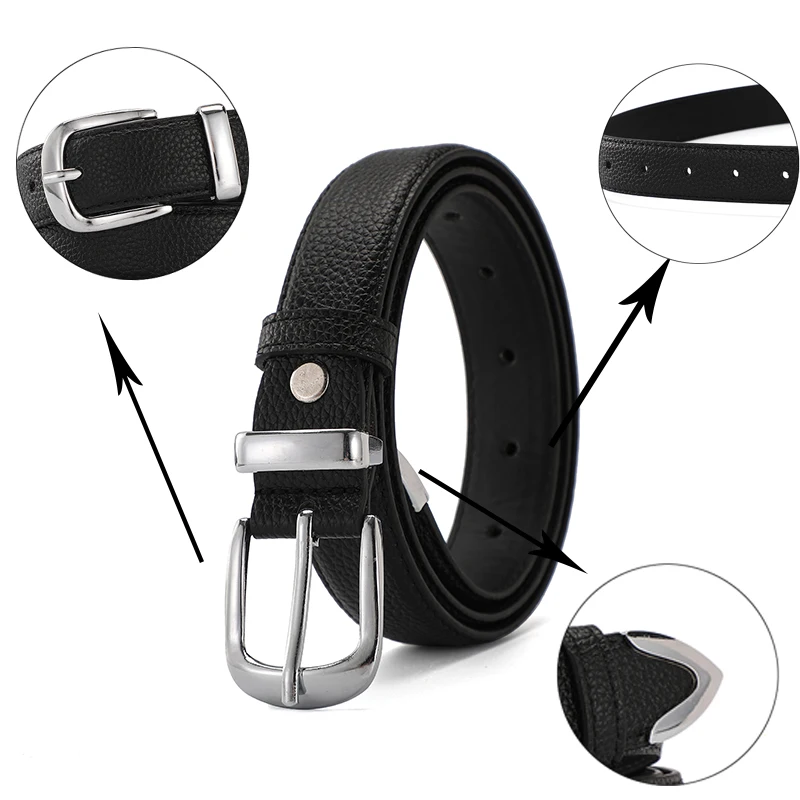 Women Leather Belts High Quality Fashion Best Matching Dress Jeans Belts for Lady Women's Dress Luxury Designer Brand LB2146
