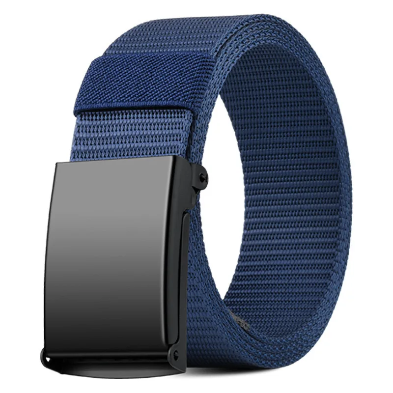 Men Female Belts Military Nylon Adjustable Belt Men Outdoor Travel Tactical Waist Belt with Plastic Buckle for Pants