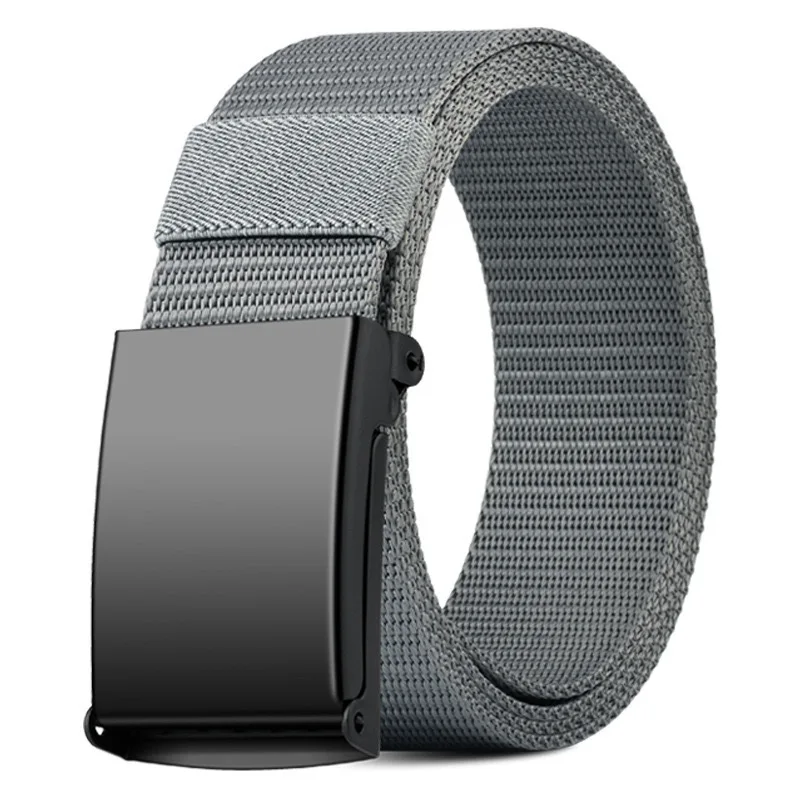 Men Female Belts Military Nylon Adjustable Belt Men Outdoor Travel Tactical Waist Belt with Plastic Buckle for Pants