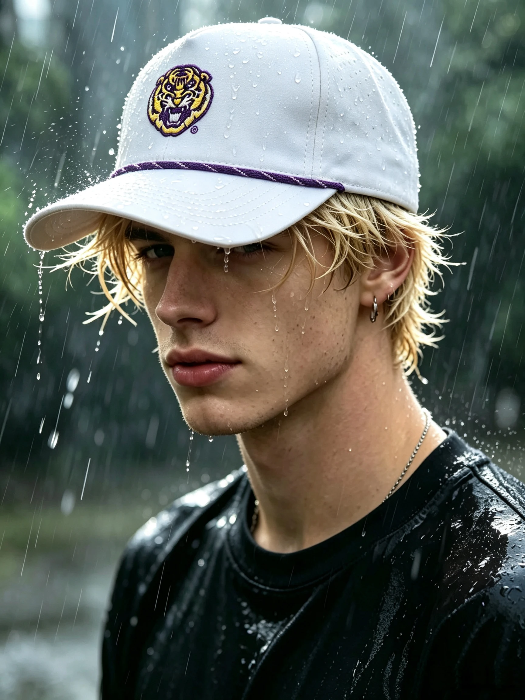 Men's Waterproof Breathable Camping Hat Green Color Baseball Cap Truck Driver Golf Cap