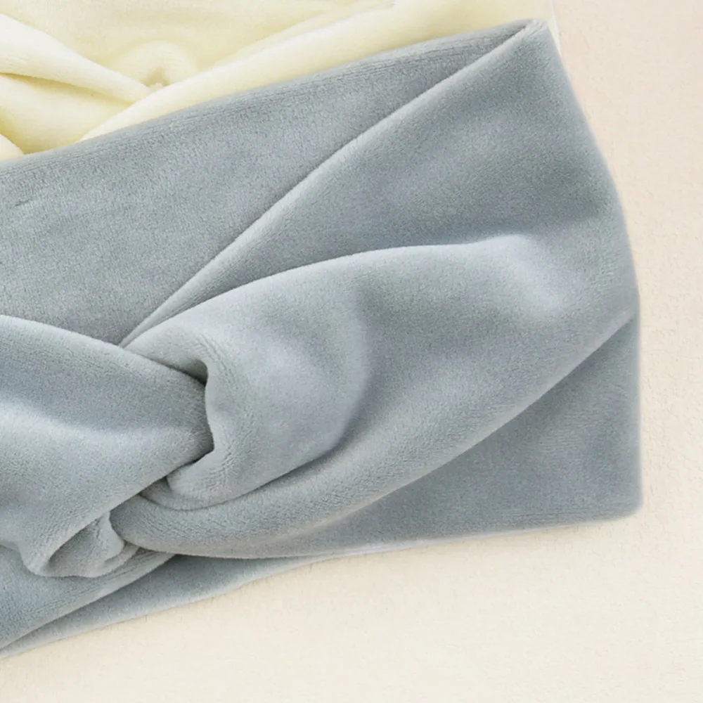 Yoga Headbands Soft Elastic Ear Warmer Cross Headwrap Plush Turban Wide Brim Headwear for Women Girls Fashion Hair Accessories