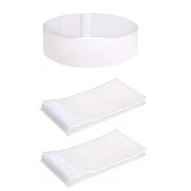 10/50/100pcs Disposable Headbands Spa Salon Facial Headband Black White Pink Elastic Adjustable Magic Tape Skincare Accessory