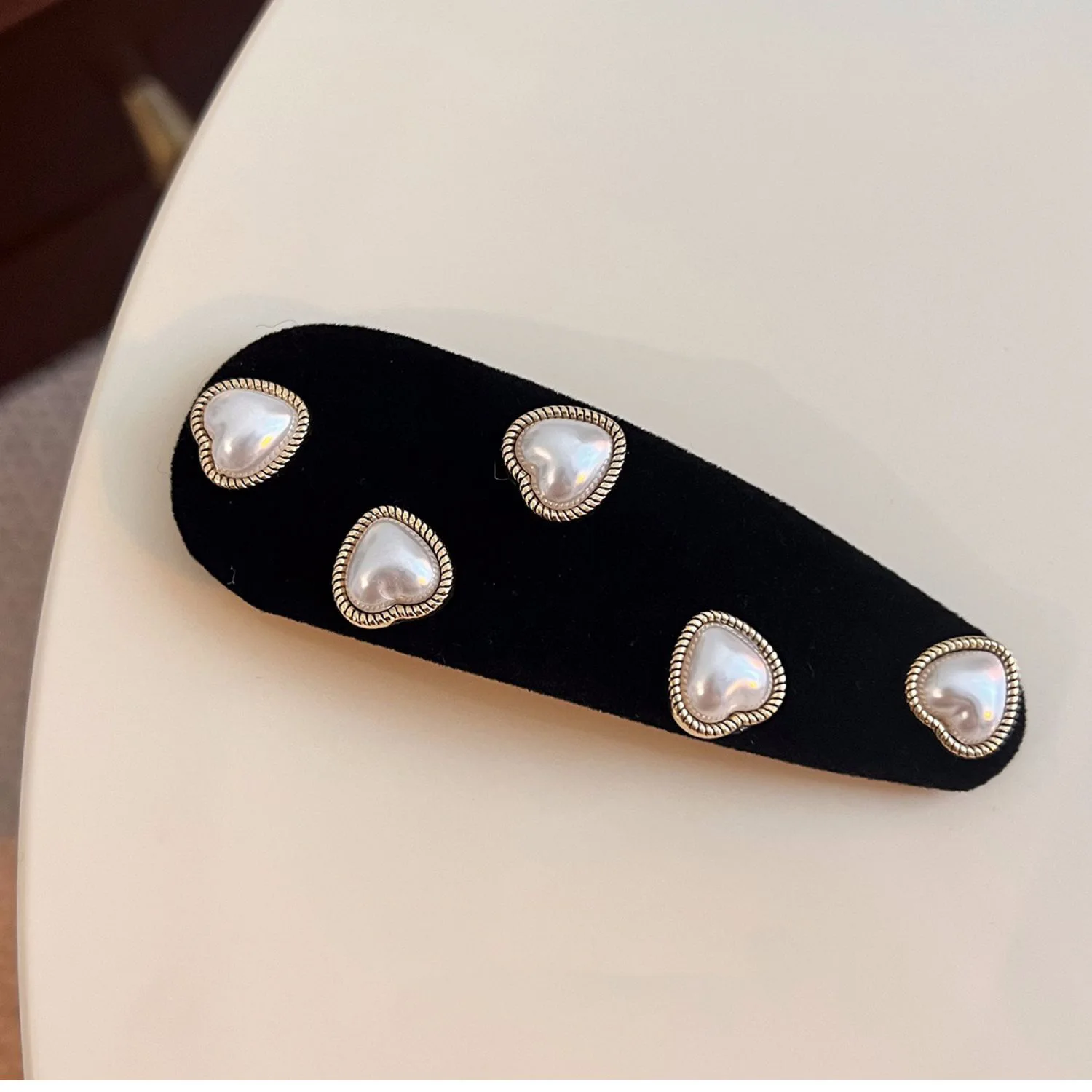 1pc Retro Korean Version New Bb Clip Hair Accessory for Women, Pearl Hair Clip, Hair Accessory Clip, Dec Jewelry