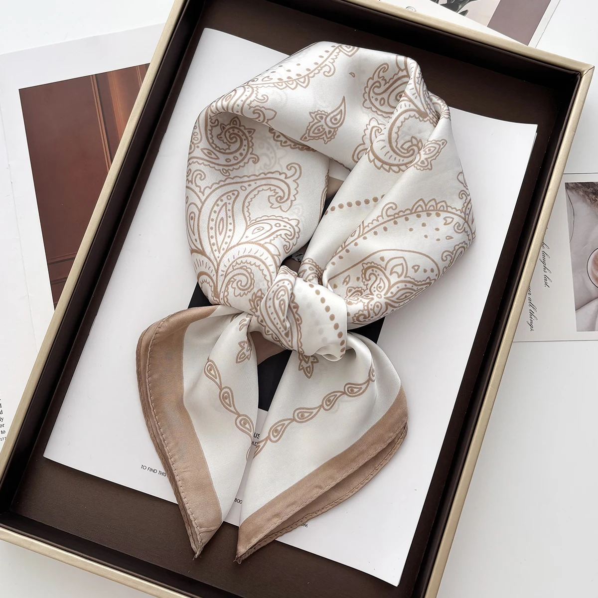 1PC Solid Color Square Scarf Women Luxury Beach Scarf Fashion Lady Hair Head Bandana Wraps Female Neckerchief Hijab Shawl