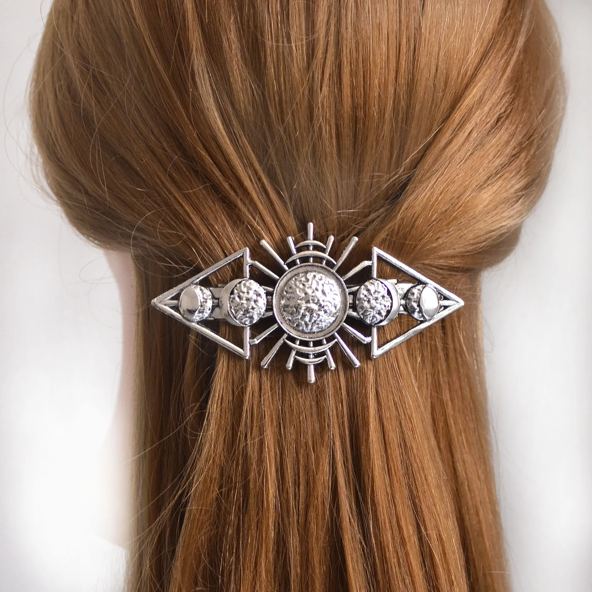 Viking hair clip, French hair clip, Gothic witch spring clip accessory, butterfly, bat, animal headwear, women's hair accessory